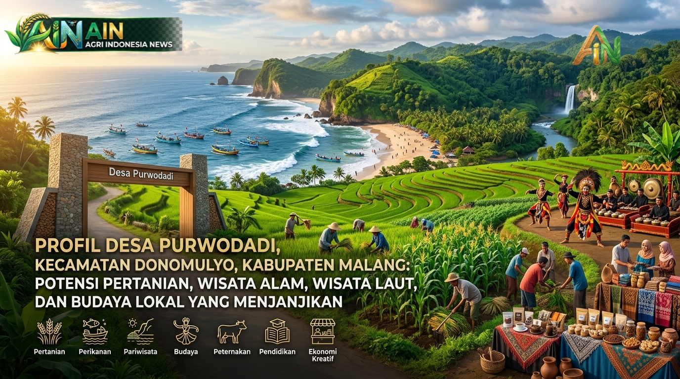 Profil Desa Purwodadi, Kecamatan Donomulyo, Kabupaten Malang: Potensi Pertanian, Wisata Alam, dan Budaya Lokal yang Menjanjikan